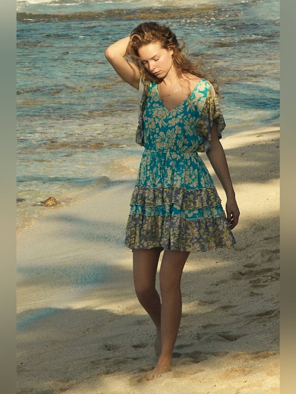 Daily Practice by Anthropologie Tiered Ruffle Mini Dress